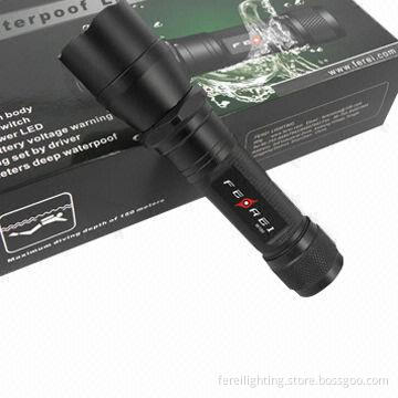 LED Waterproof Torch Light with CREE Q5 LED and 225 Lumen Output